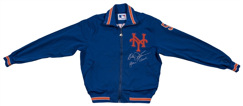 Davey Johnson Game Used & Signed New York Mets Dugout Jacket (JSA)